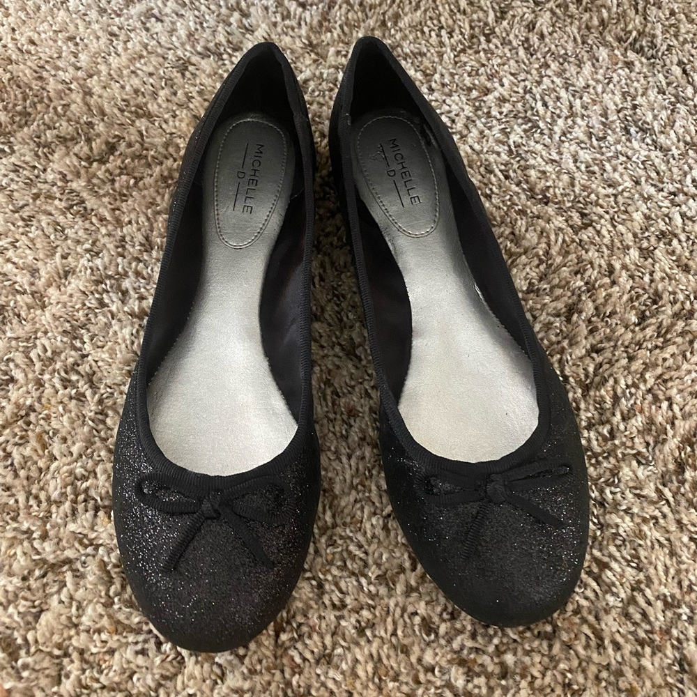Michelle D sparkly ballet flats